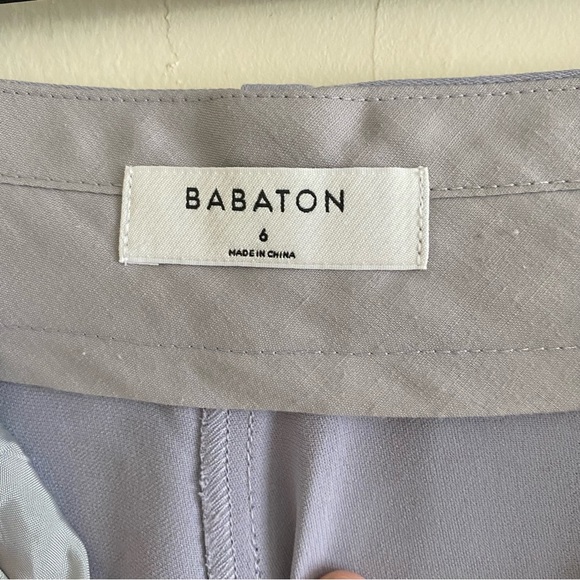 Aritzia Sadiki Pant - High Waist Wide Leg - Lilac Grey 6 - Picture 3 of 4